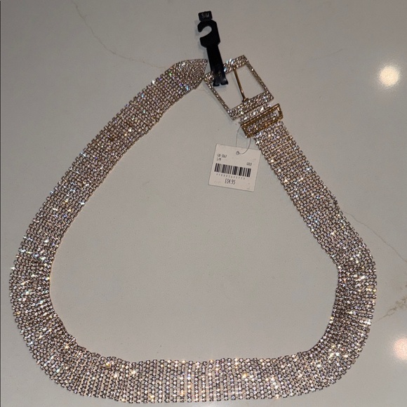 Gold & Rhinestone Fashion Belt - Picture 3 of 4